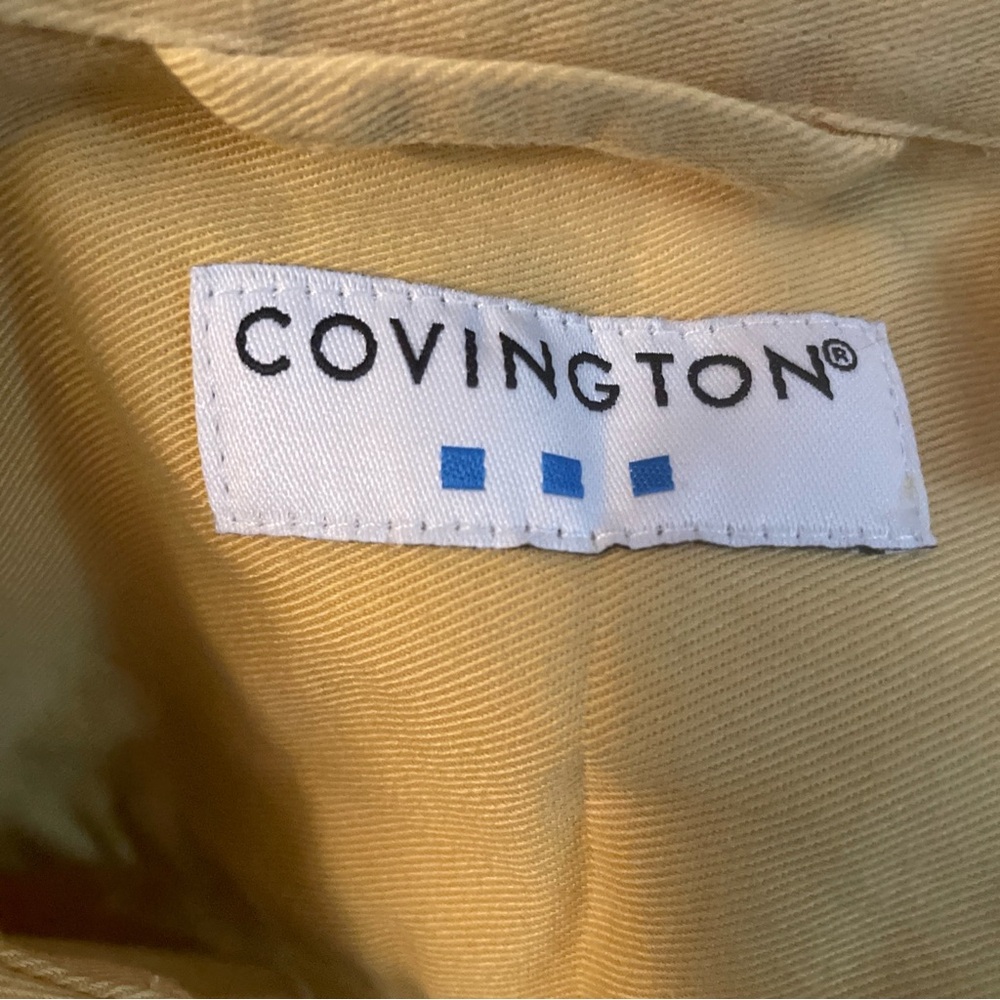 Covington men’s XL long sleeved 100% cotton shirt. Color is yellow. New with tag - Picture 9 of 12